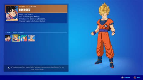 how long will goku be in the item shop|goku skin.